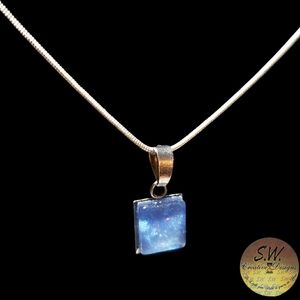 I Love You True Necklace, Color Ocean Blue